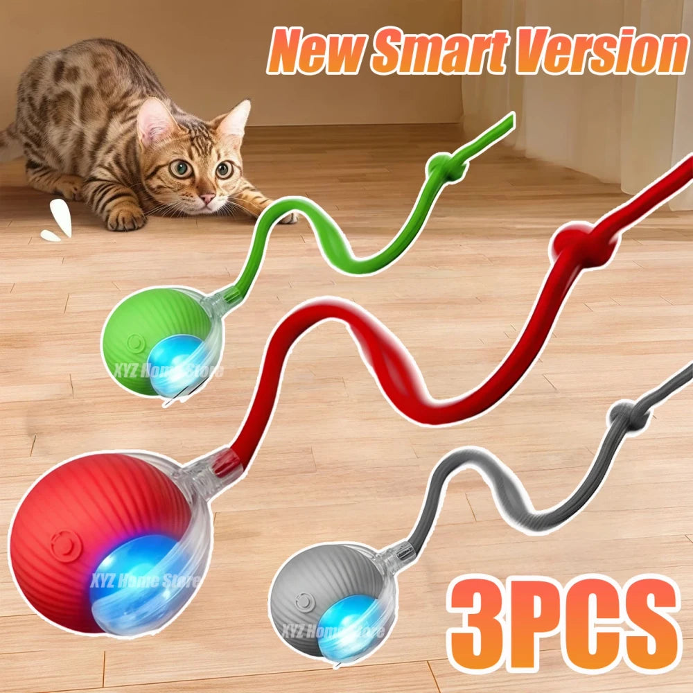 Interactive Rolling Cat Ball Toy