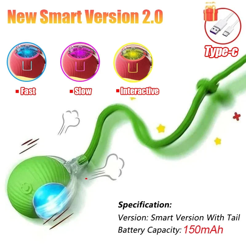 Interactive Rolling Cat Ball Toy